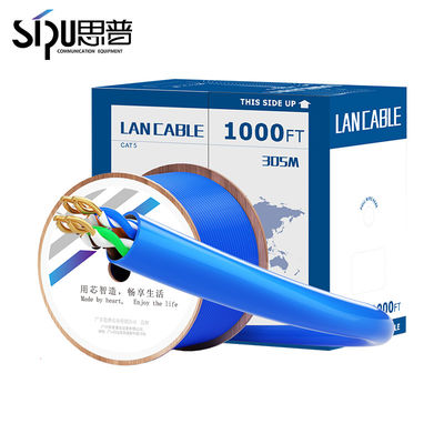 quality Cat5e 1000ft UTP FTP SFTP cuivre pur 24AWG câble LAN Ethernet réseau factory